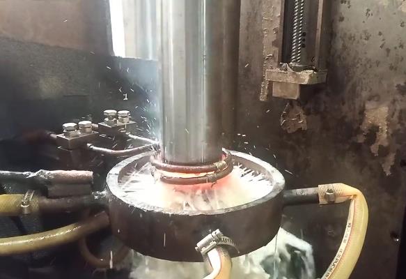 高频黄色91视频网站 磨具导柱高频表面淬火车间实拍