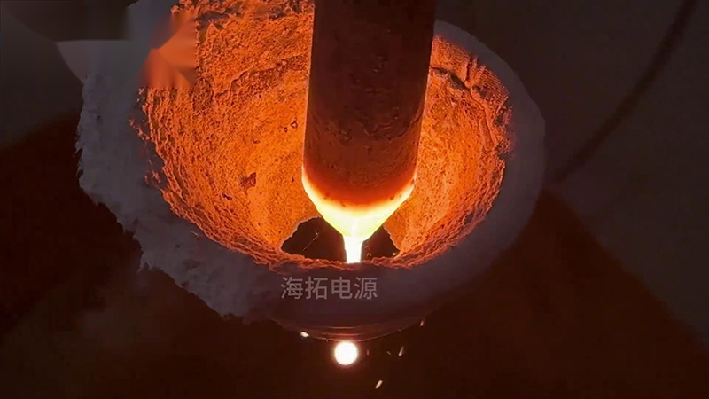 40KW的超高频91视频黄色下载大全加热设备，频率800Khz，用于加热滴熔淬火热处理