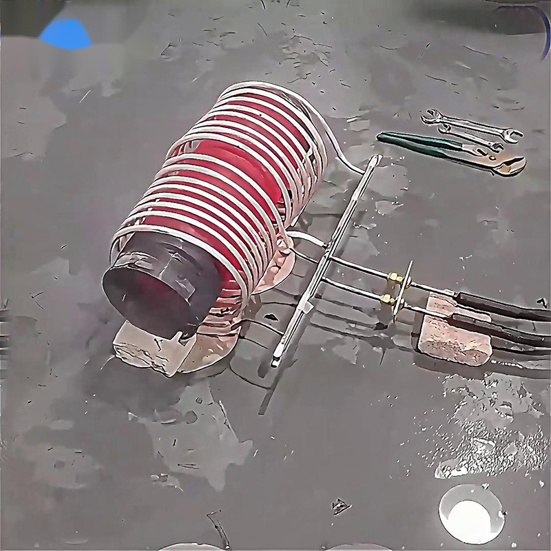 中频91视频黄色下载大全加热设备对直径180mm、长度300mm的钢管进行加热测试